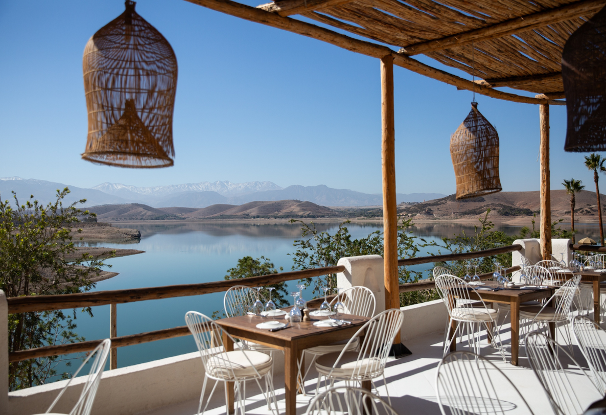 Agafay Desert rocky dunes near Marrakech
