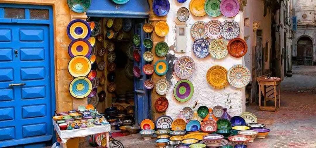 Essaouira ramparts and ocean