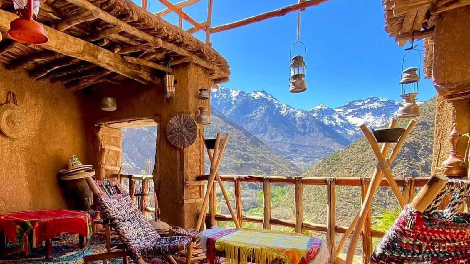 Imlil village and High Atlas mountain scenery