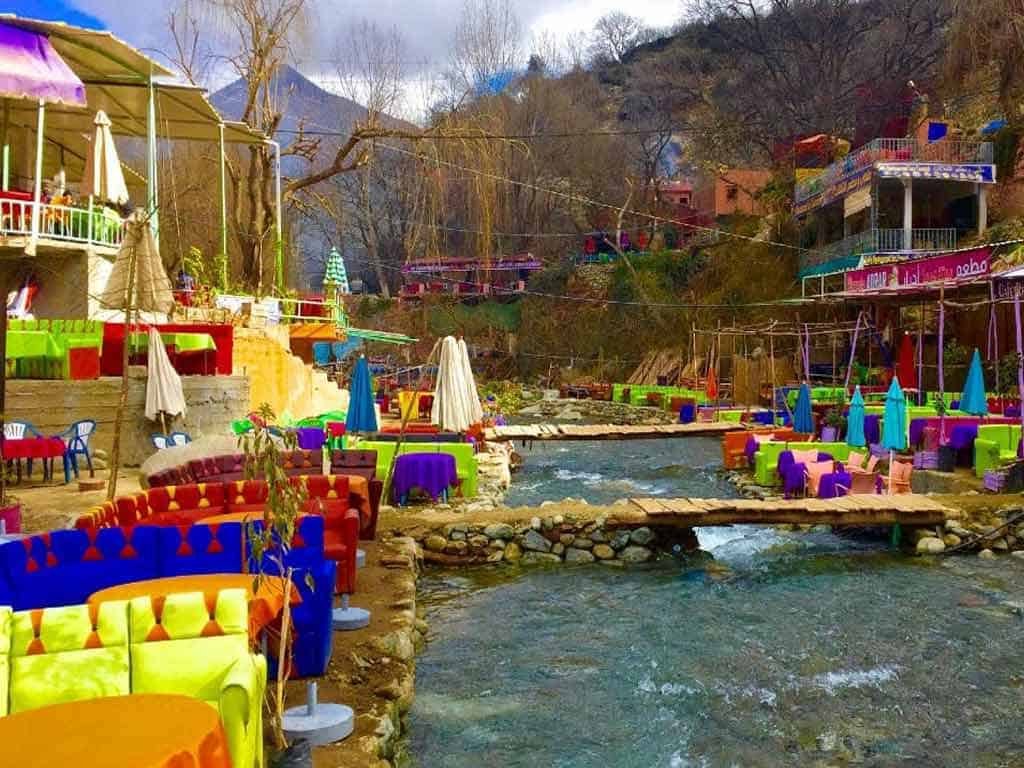 Lunch by the river in Ourika Valley